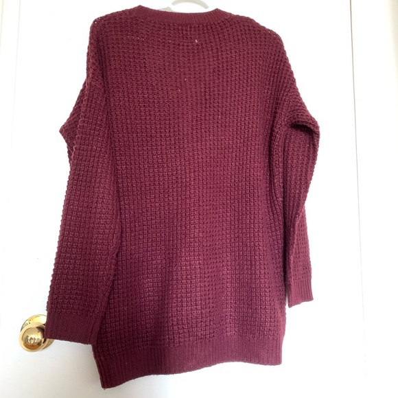 SWS Knit Burgundy Sweater - Picture 3 of 4